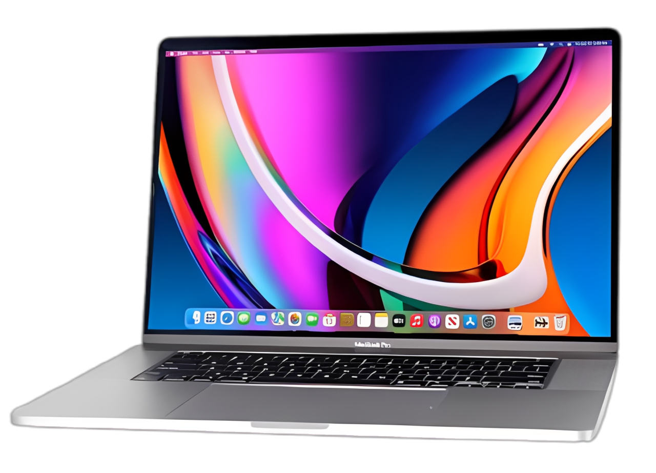 MacBook Pro con estilo neón